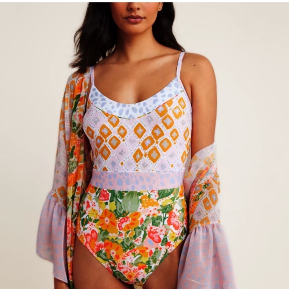 NWOT Anthropologie Alja Horvat Tartini One-Piece Swimsuit - Medium